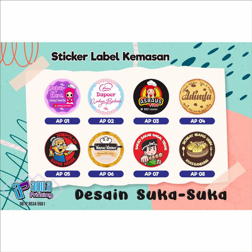 Detail Design Sticker Label Makanan Nomer 30