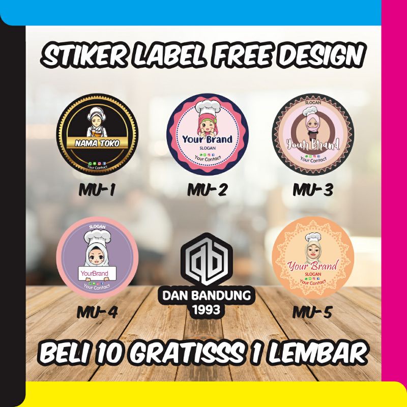 Detail Design Sticker Label Makanan Nomer 36