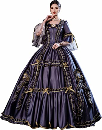 Detail Marie Antoinette Ball Gown Costume Nomer 15