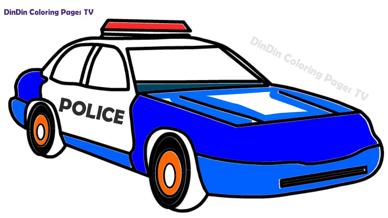 Polizeiauto Zeichentrick - KibrisPDR