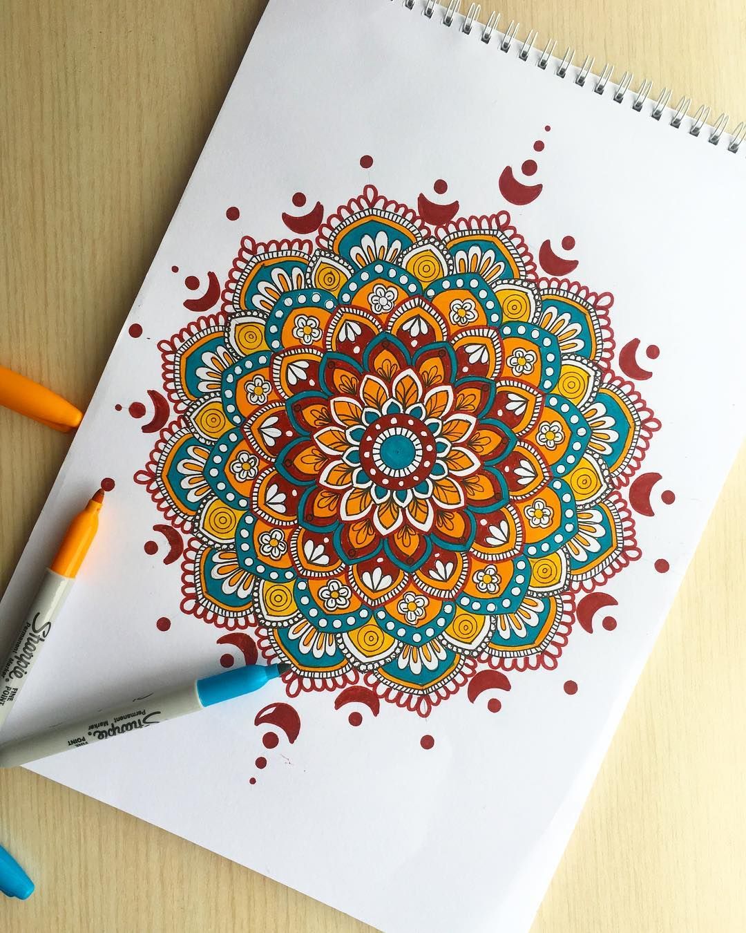 Detail Mandala Art Berwarna Nomer 2