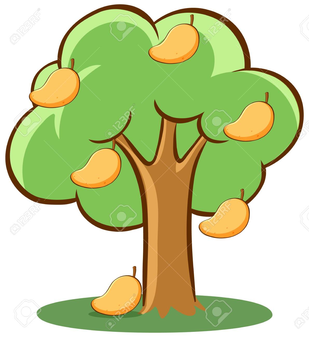 Detail Mango Tree Clipart Nomer 12
