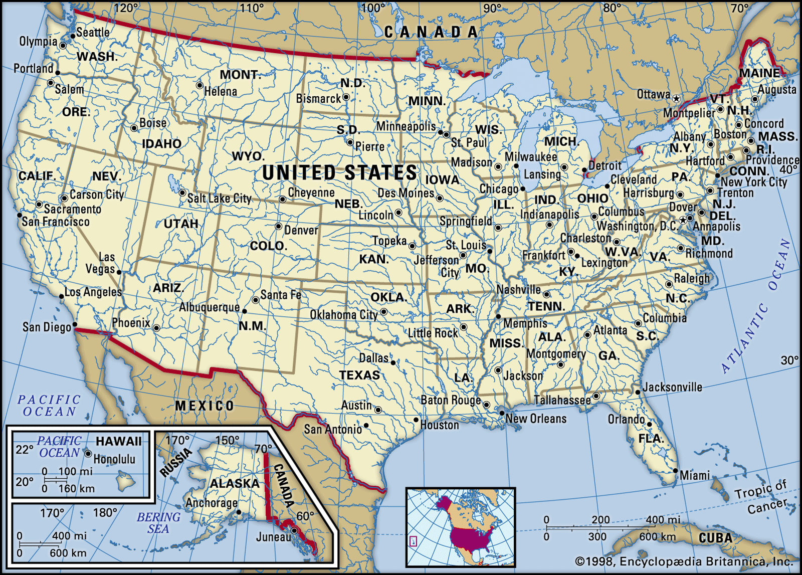 Detail Map Image Of Usa Nomer 43