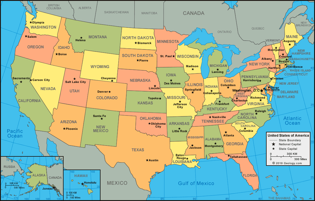 Detail Map Of The Usa Images Nomer 10