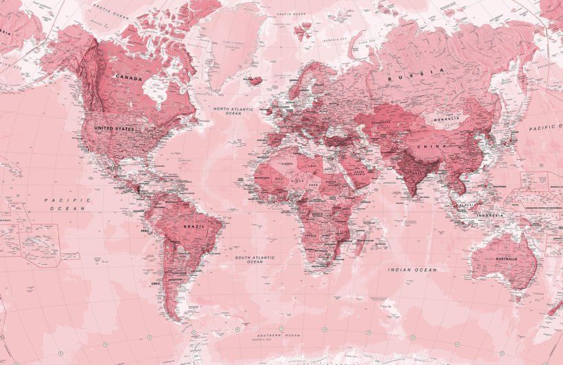 Detail Map Of The World Aesthetic Nomer 5