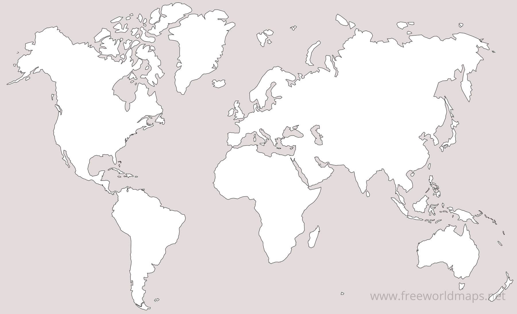 Detail Map Of The World Free Nomer 7