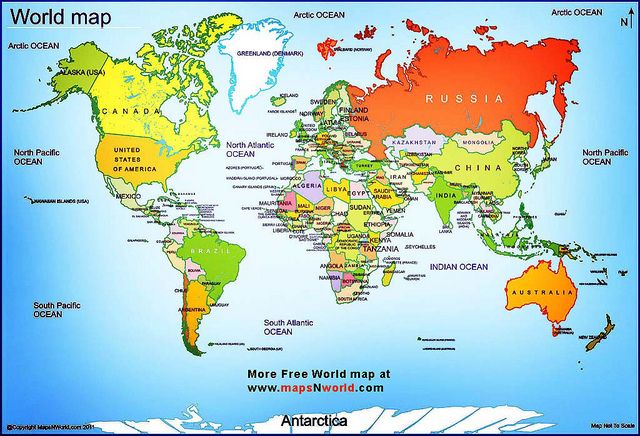 Detail Map Of The World Free Nomer 17