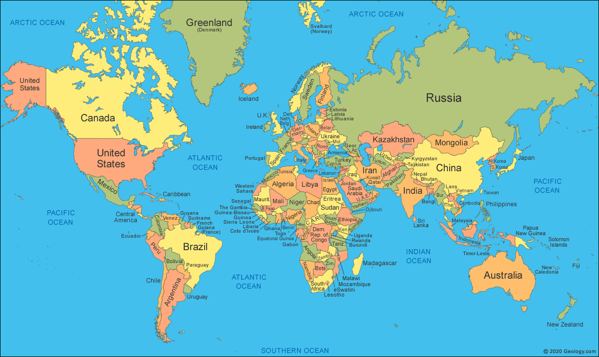 Map Of The World Image - KibrisPDR