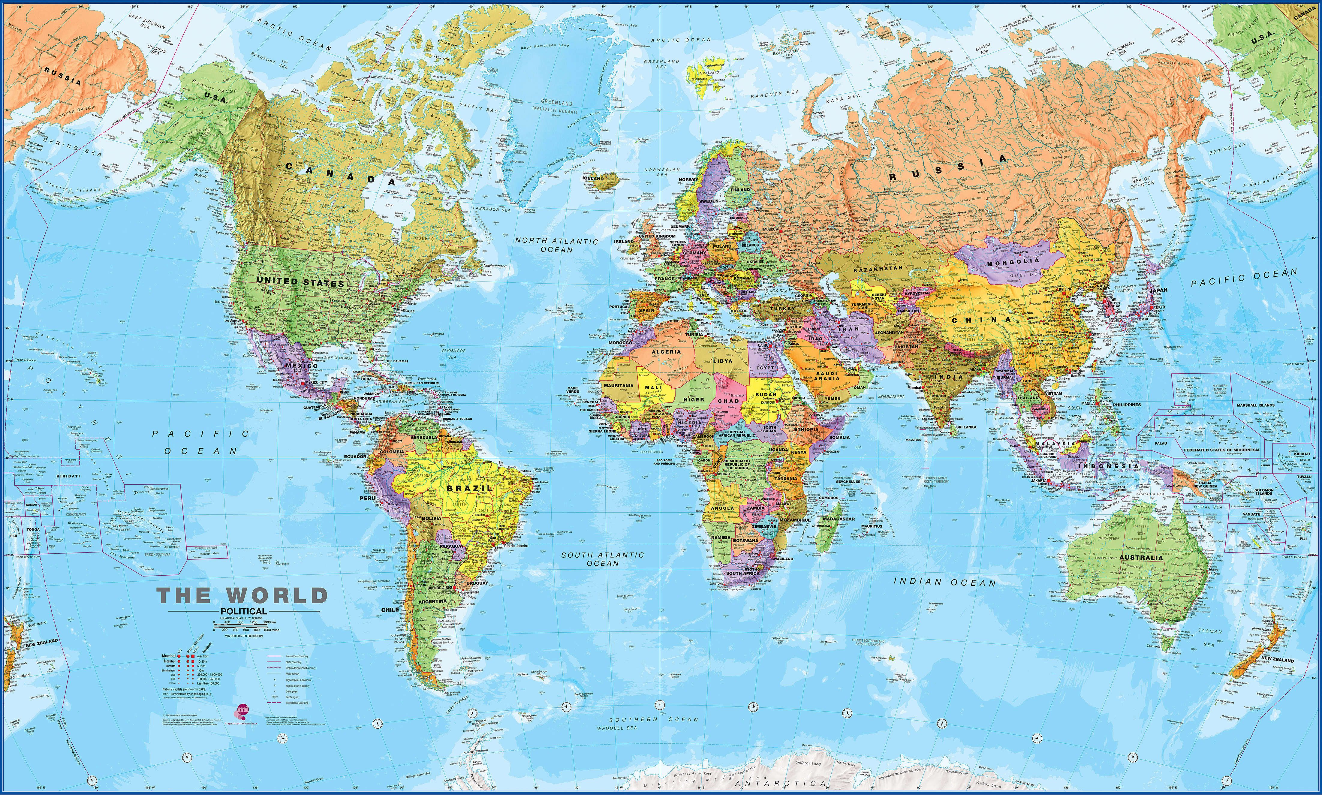 Detail Map Of The World Image Nomer 23