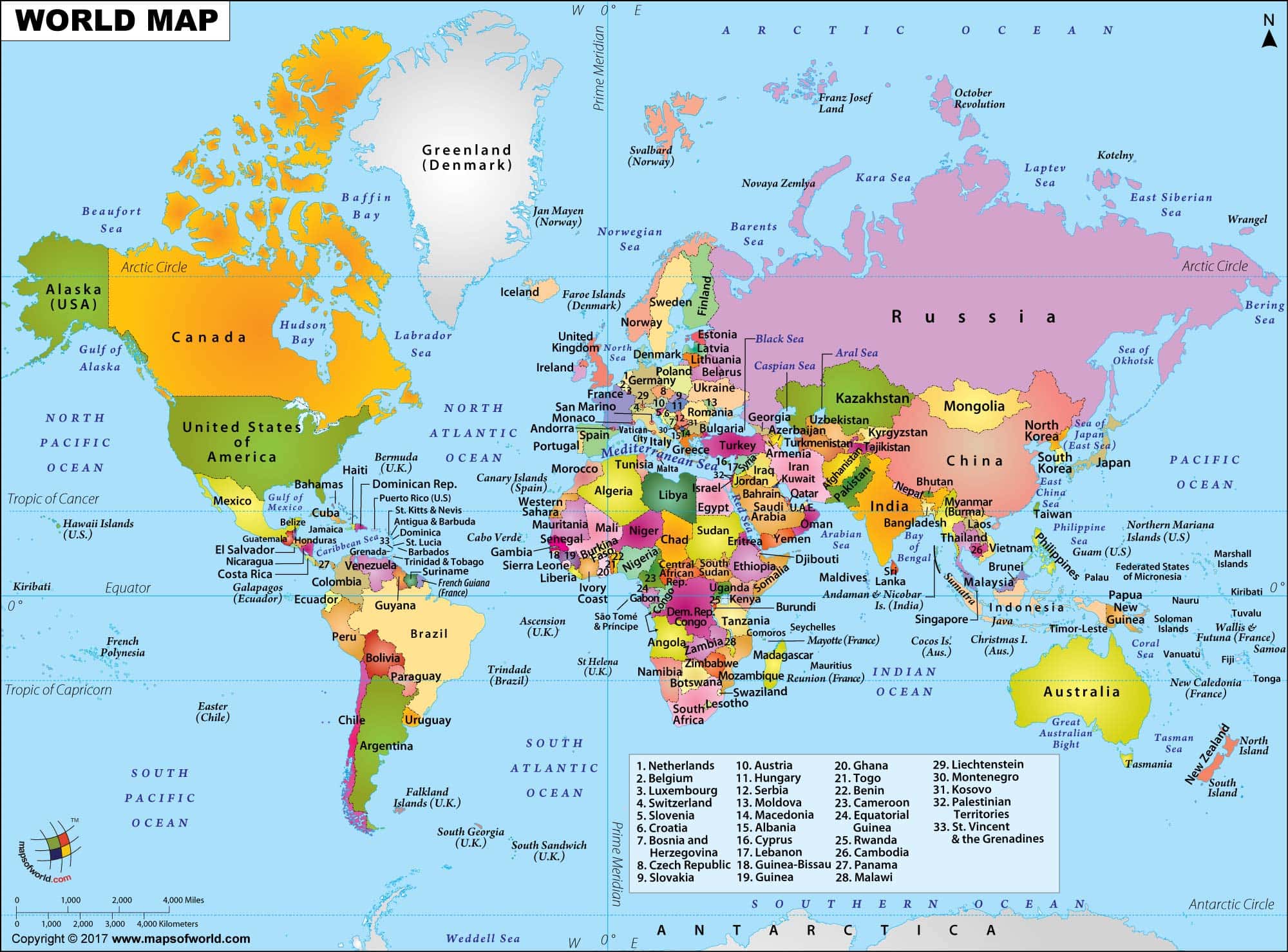 Detail Map Of The World Image Nomer 6