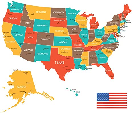 Detail Map Of United States Images Nomer 19