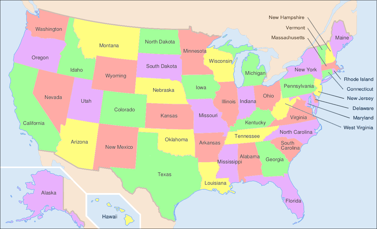 Detail Map Of United States Images Nomer 32