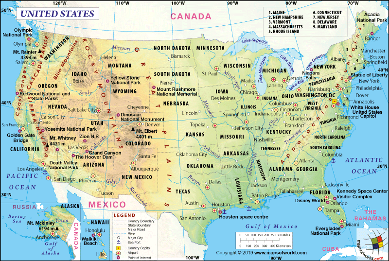 Detail Map Of Us Images Nomer 19