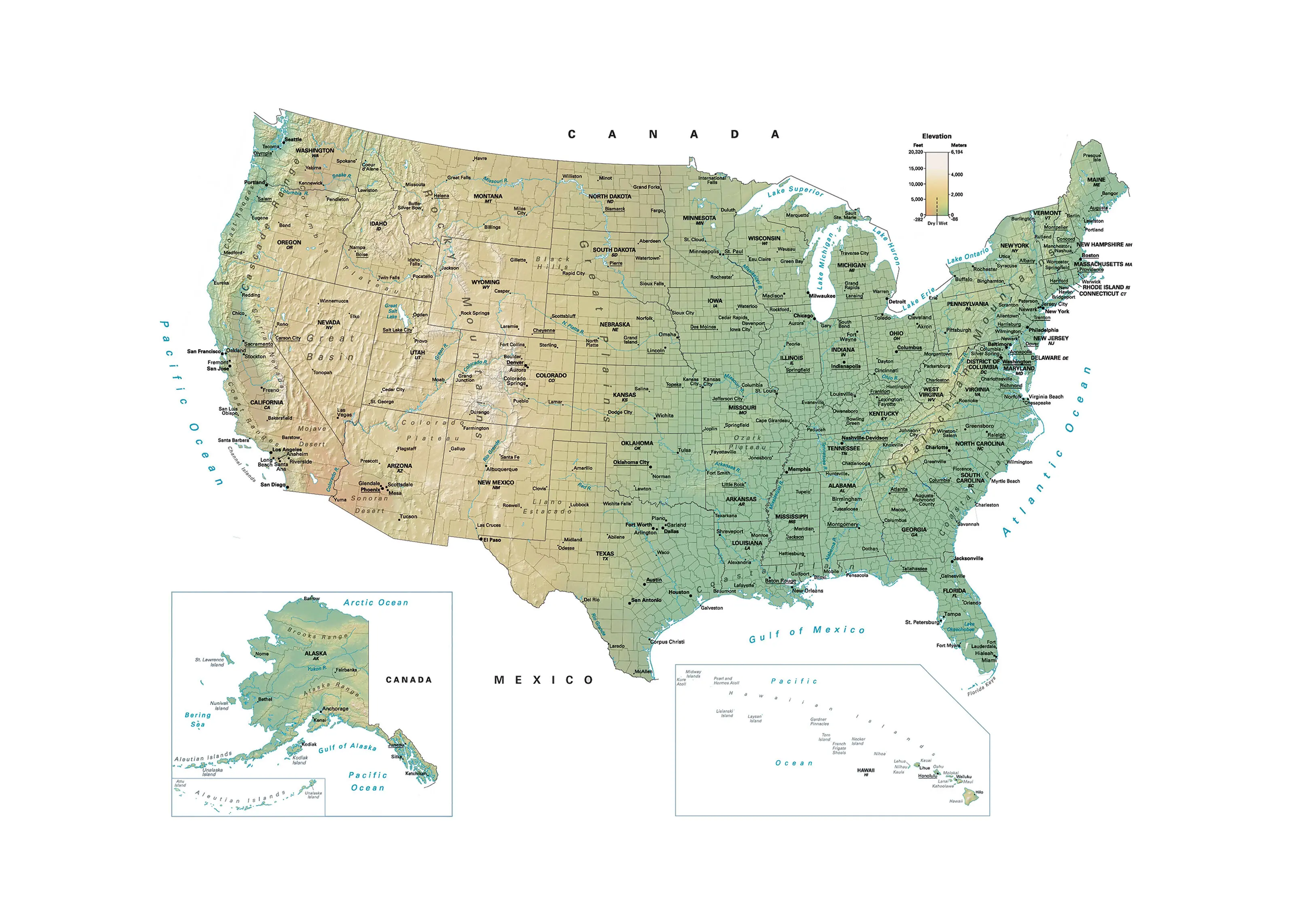 Detail Map Of Us Images Nomer 46