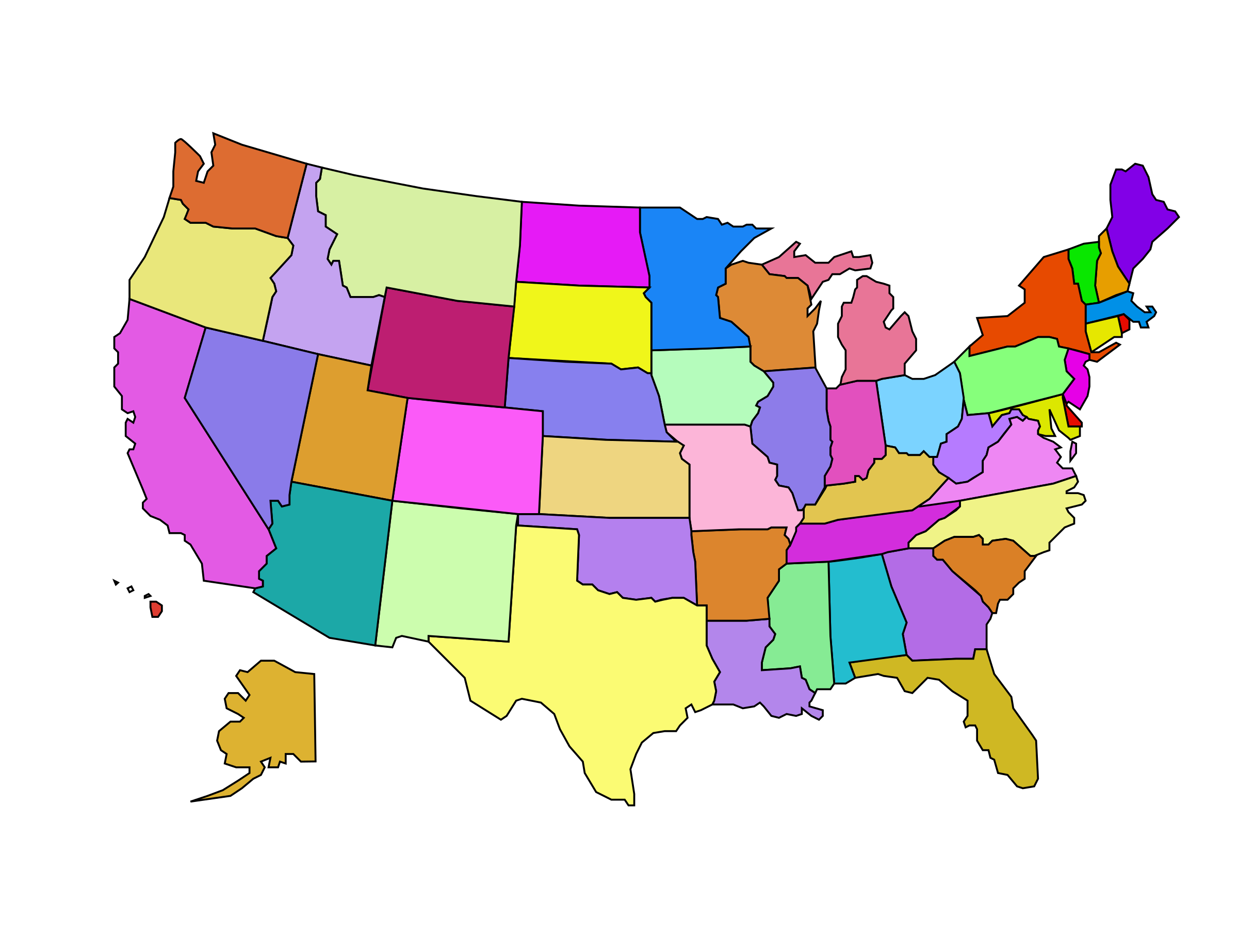 Detail Map Of Usa Png Nomer 46