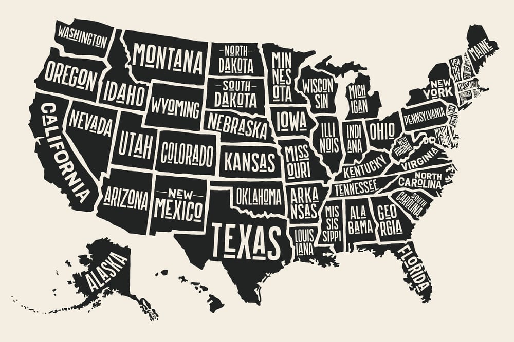 Detail Map Of Usa States Images Nomer 20