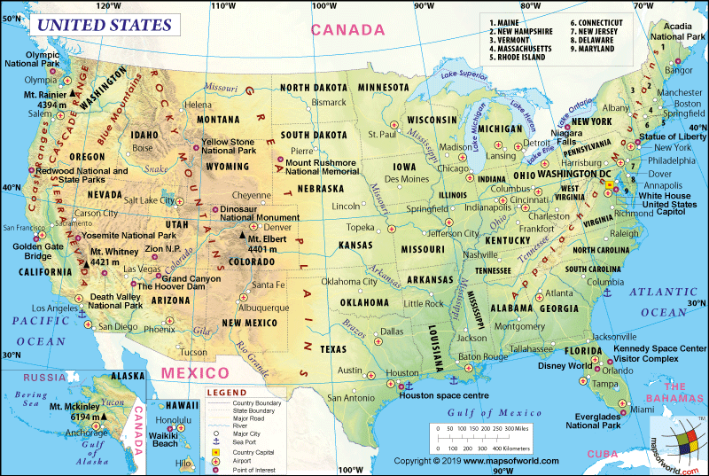 Detail Map Usa Images Nomer 34