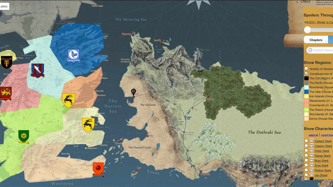 Detail Maps Game Of Thrones Nomer 19