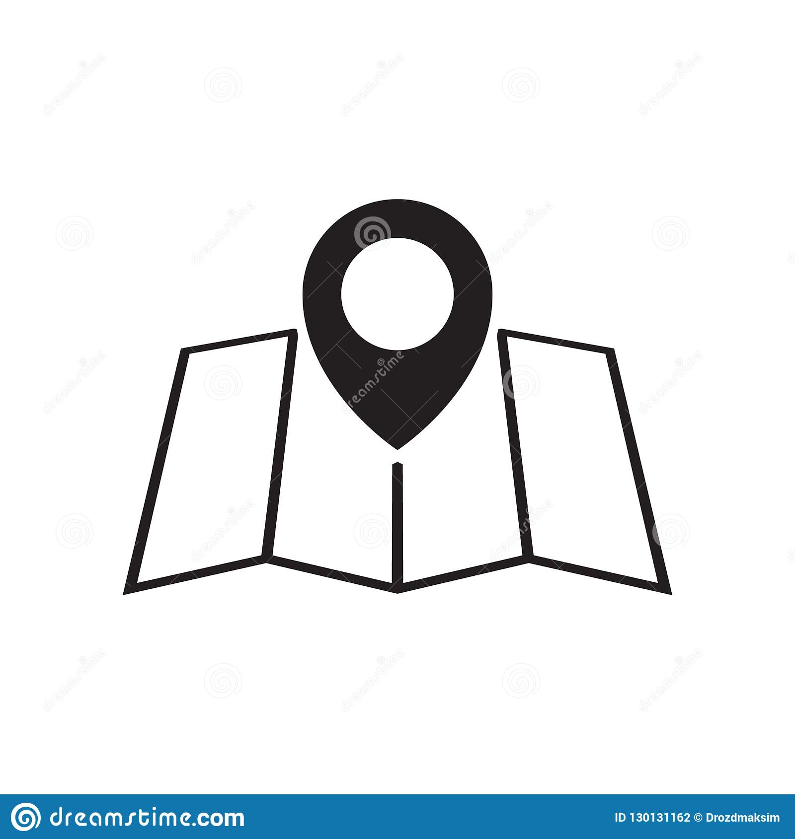 Detail Maps Icon Vector Nomer 14