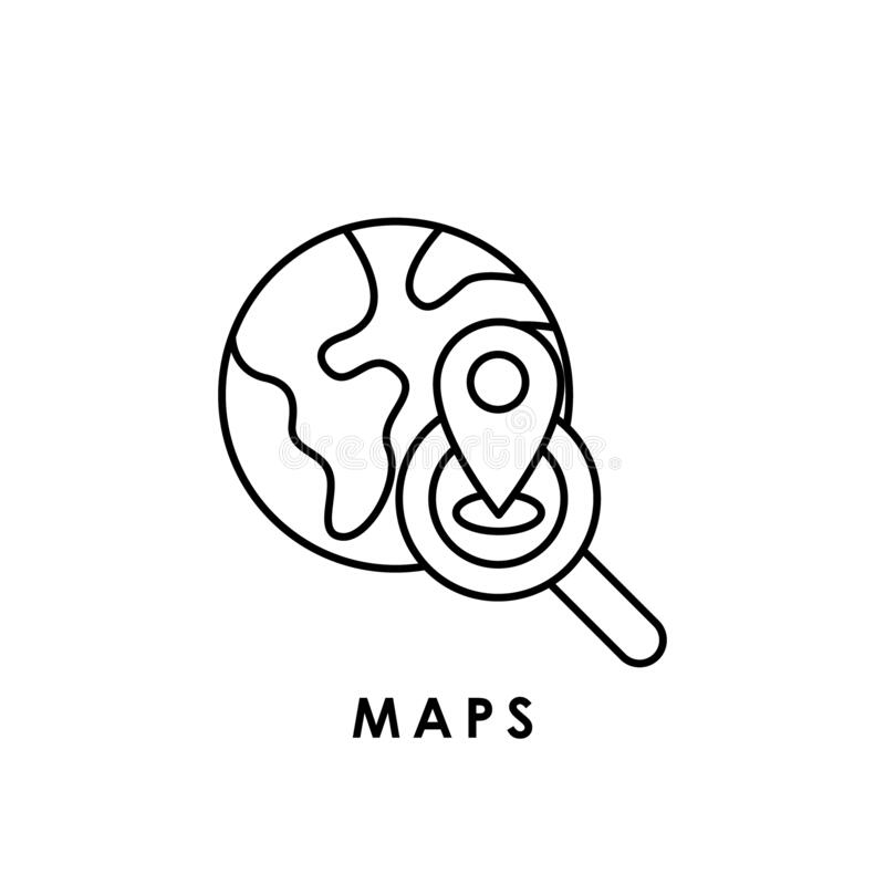 Detail Maps Icon Vector Nomer 33