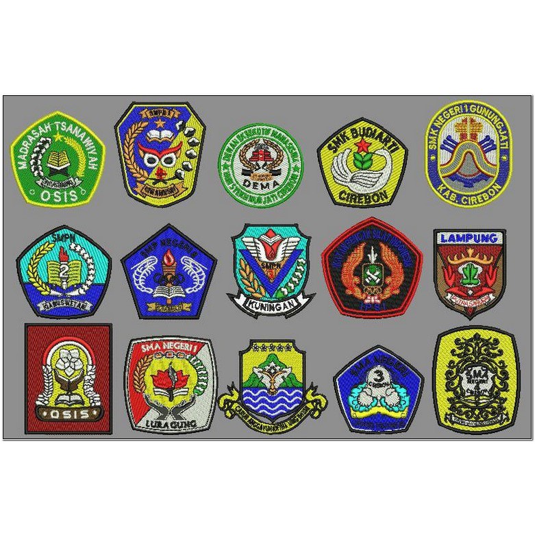 Detail Pesan Emblem Bordir Nomer 32