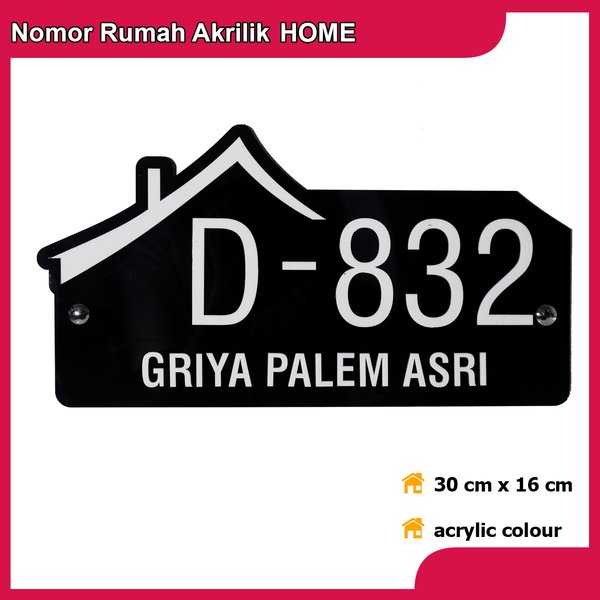 Detail Pesan Nomor Rumah Acrylic Nomer 4