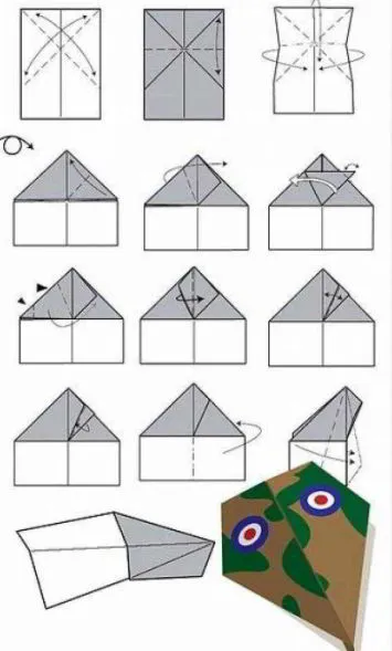 Detail Pesawat Kertas Lipat Nomer 40