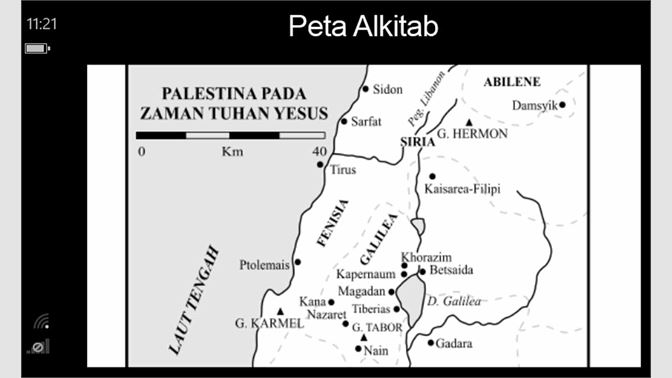 Detail Peta Alkitab Perjanjian Lama Nomer 21