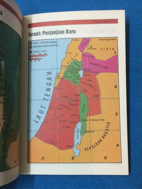 Detail Peta Alkitab Perjanjian Lama Nomer 8