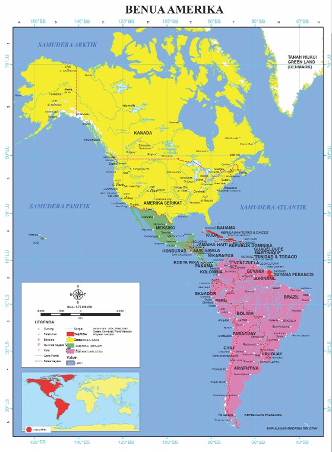 Detail Peta Amerika Tengah Nomer 26