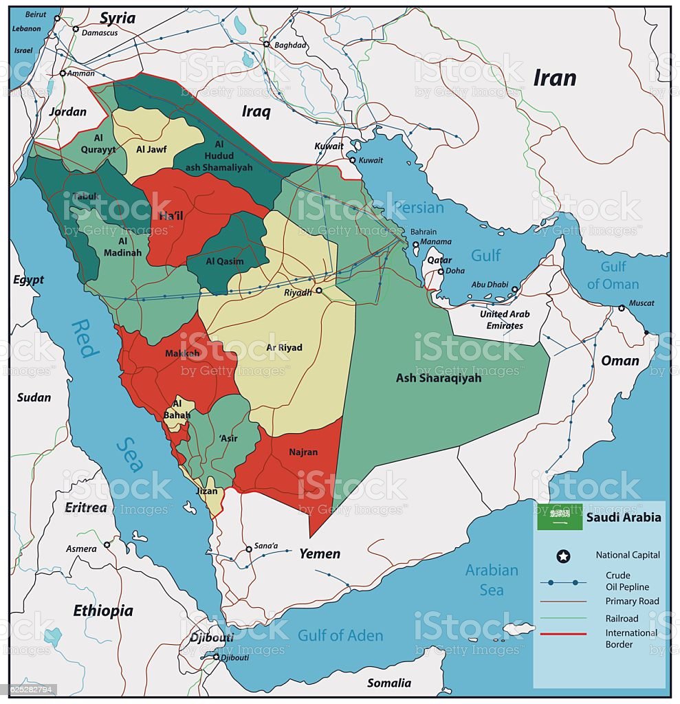 Detail Peta Arab Saudi Nomer 40