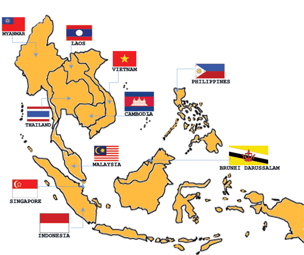 Detail Peta Asean Hd Nomer 30