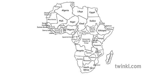 Detail Peta Benua Afrika Nomer 25