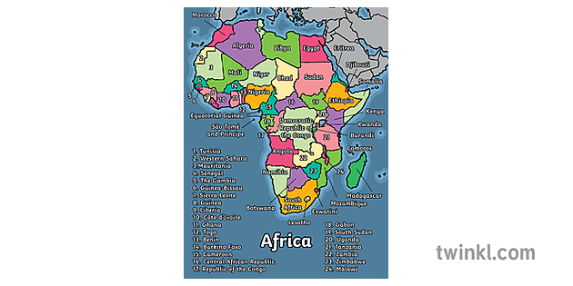 Detail Peta Benua Afrika Nomer 34