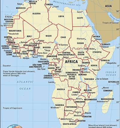 Detail Peta Benua Afrika Lengkap Nomer 22