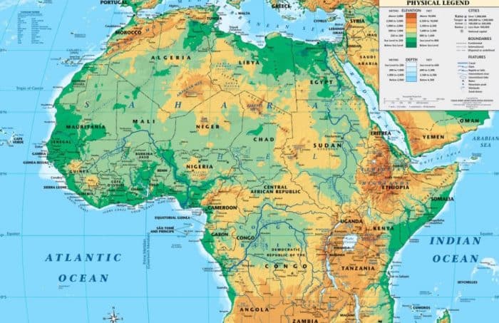 Detail Peta Benua Afrika Lengkap Nomer 29