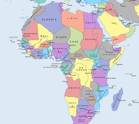 Detail Peta Benua Afrika Lengkap Nomer 36