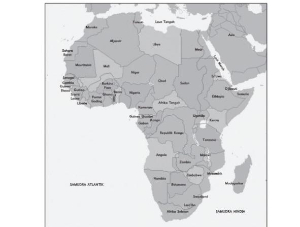 Detail Peta Benua Afrika Lengkap Nomer 49