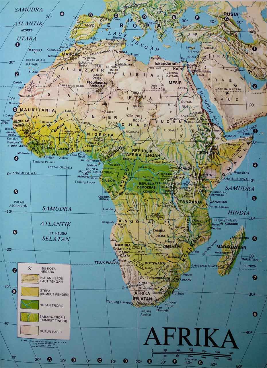 Detail Peta Benua Afrika Lengkap Nomer 8