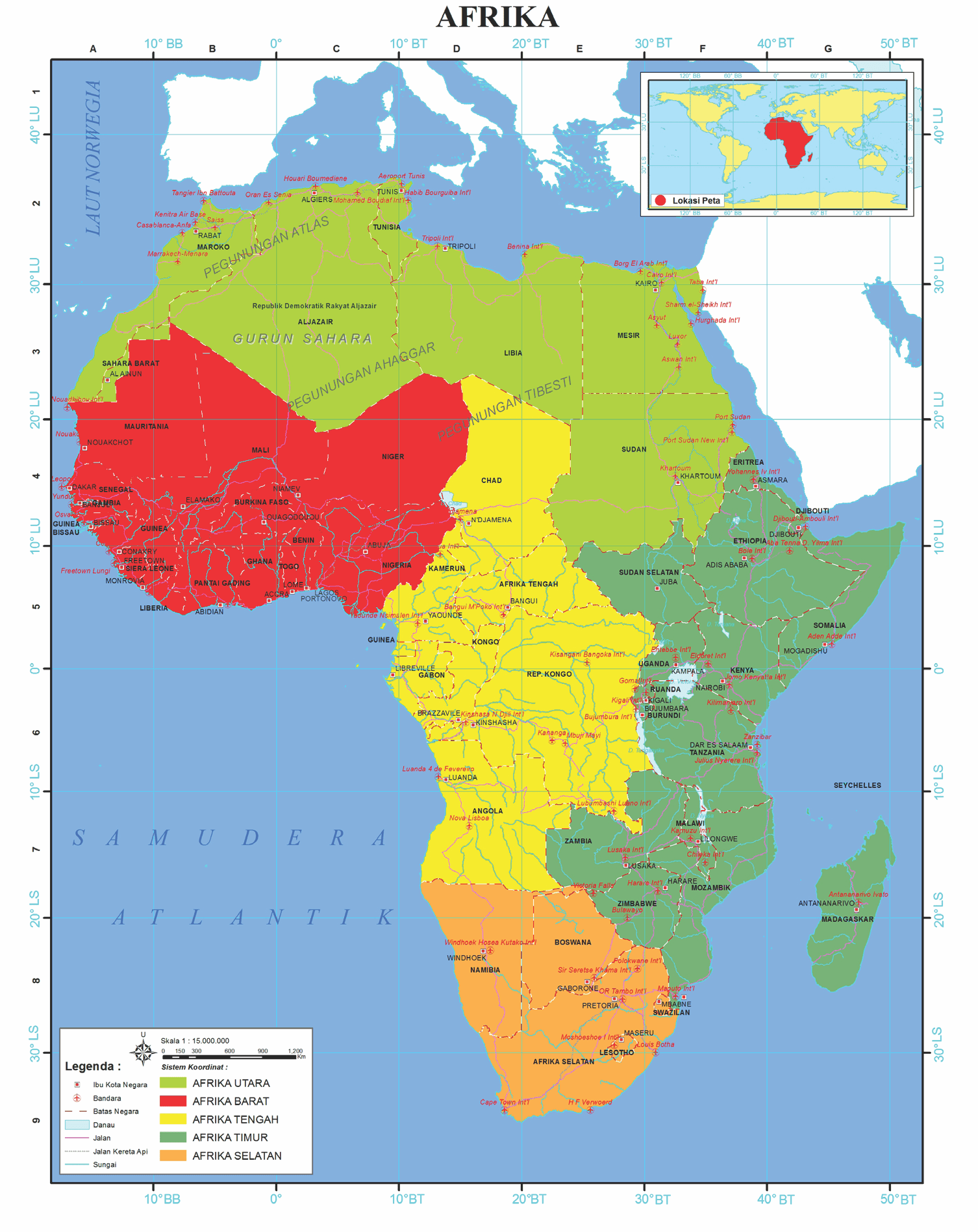 Detail Peta Benua Afrika Utara Nomer 49