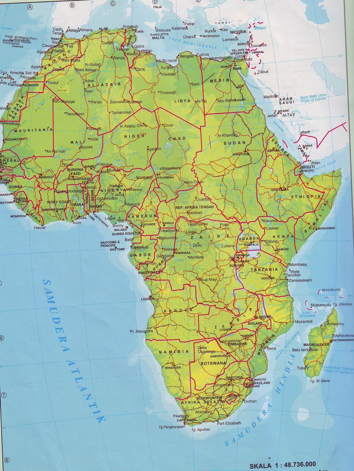 Detail Peta Benua Afrika Utara Nomer 55