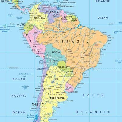 Detail Peta Benua Amerika Selatan Nomer 6