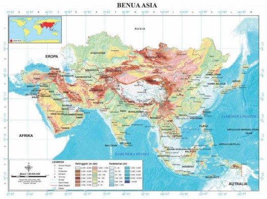 Detail Peta Benua Asia Dan Eropa Nomer 40