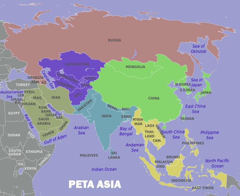Detail Peta Benua Asia Gambar Peta Benua Asia Nomer 26