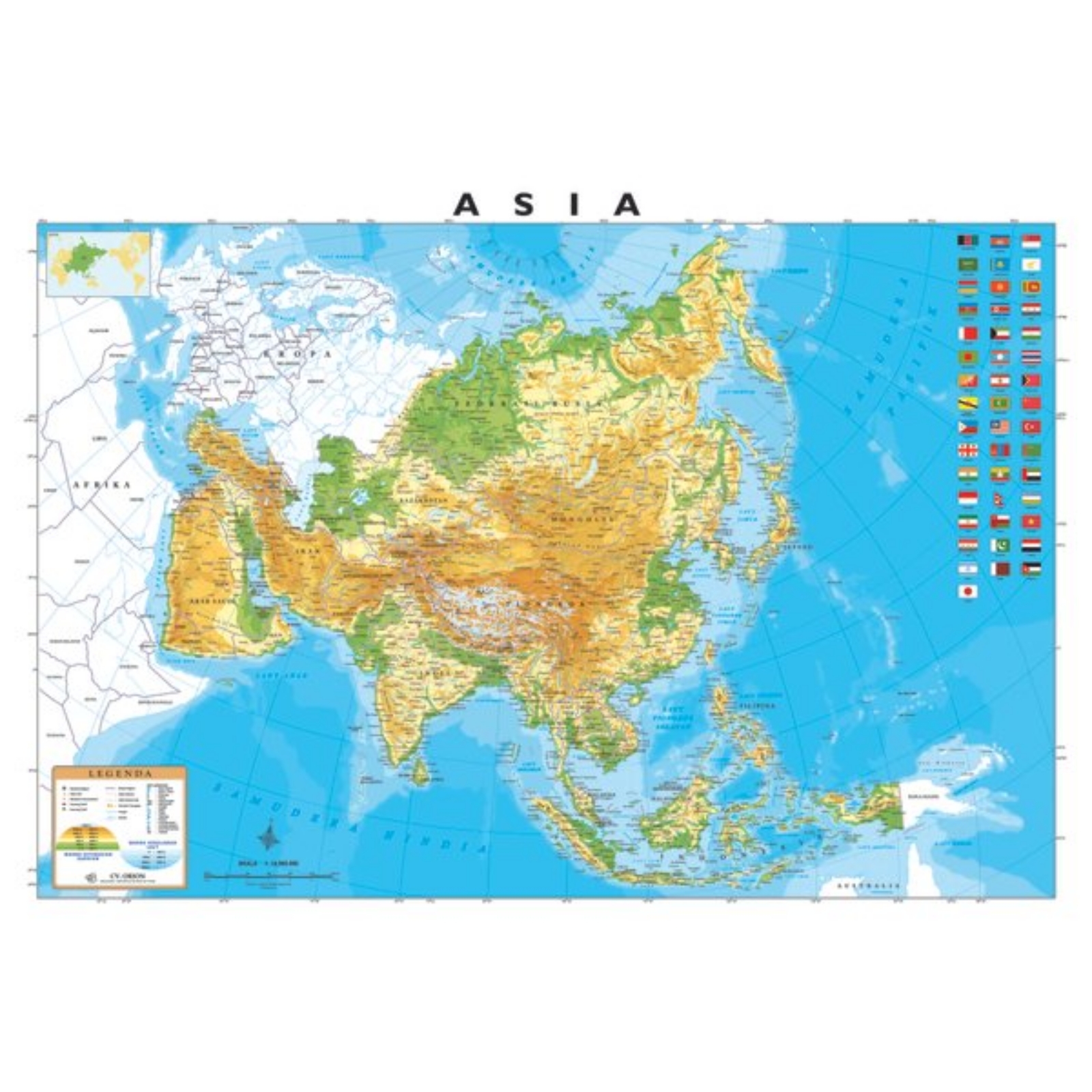 Detail Peta Benua Asia Gambar Peta Benua Asia Nomer 29