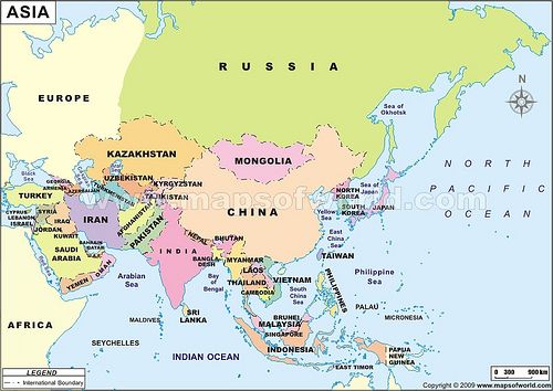 Detail Peta Benua Asia Gambar Peta Benua Asia Nomer 4