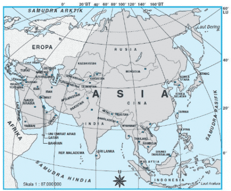 Detail Peta Benua Asia Gambar Peta Benua Asia Nomer 39