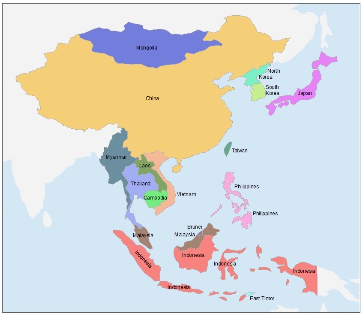 Peta Benua Asia Gambar Peta Buta Benua Asia - KibrisPDR