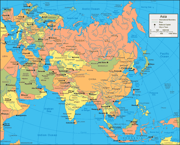 Detail Peta Benua Asia Hitam Putih Nomer 22