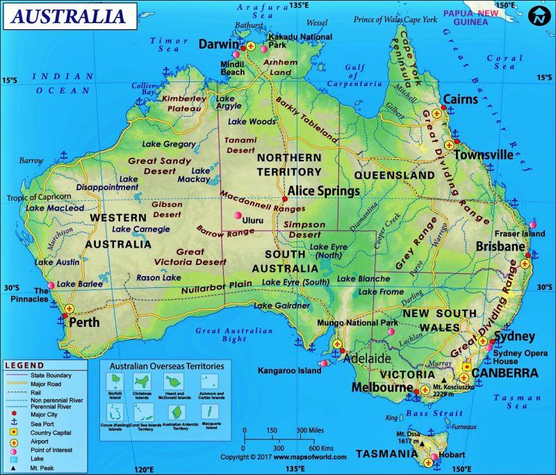 Detail Peta Benua Australia Hd Nomer 20